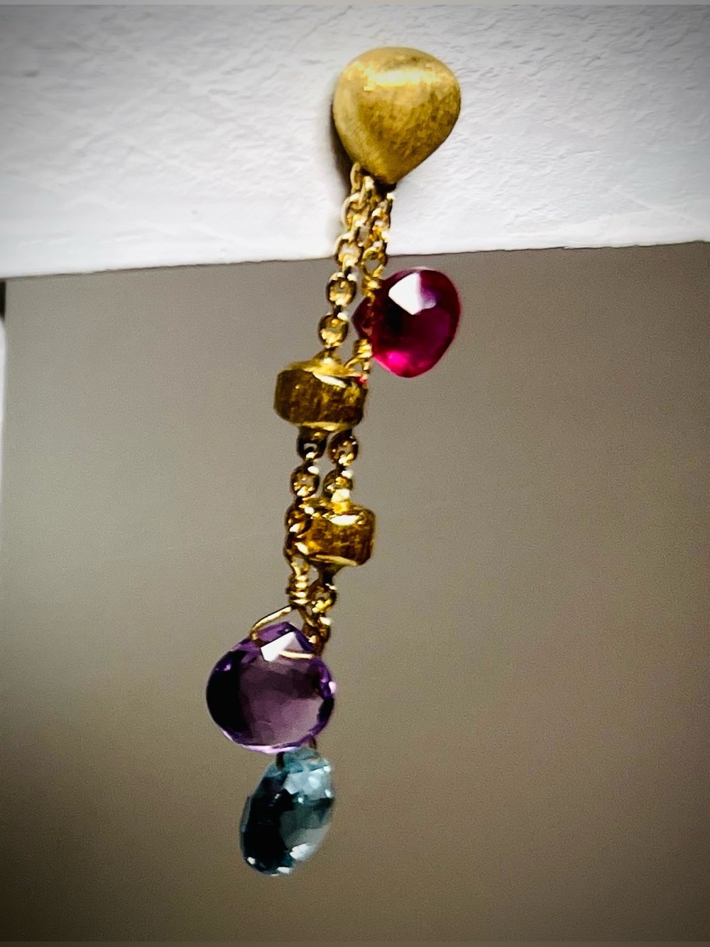 Marco Bicego
18K Yellow Gold Paradise Gemstone Teardrop Double Strand Earrings - Picture 5 of 10